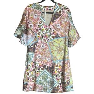 Uncle Frank Multicolor Patchwork Bohemian Dress Size XS 📦